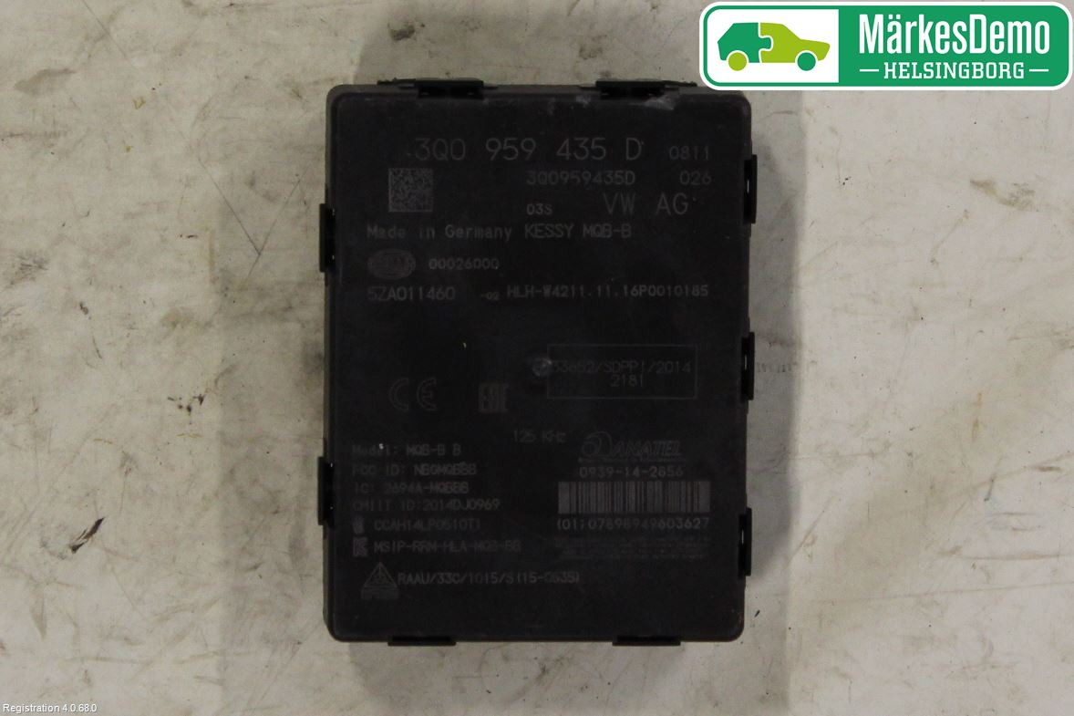 Volkswagen VW PASSAT 15-19 Styrenhet Nyckellös System