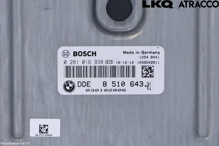 BMW 5 F10/F11/F18 09-17 Styreenhet Dieselpumpe