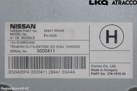 Nissan LEAF 18- Styreenhet Øvrig