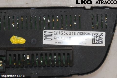 Opel ASTRA J 10-15 Varme Ac Betjening-Display