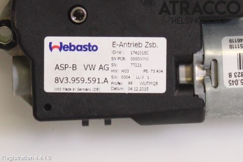 Audi A3/S3 8V 13-20 Takluke Motor