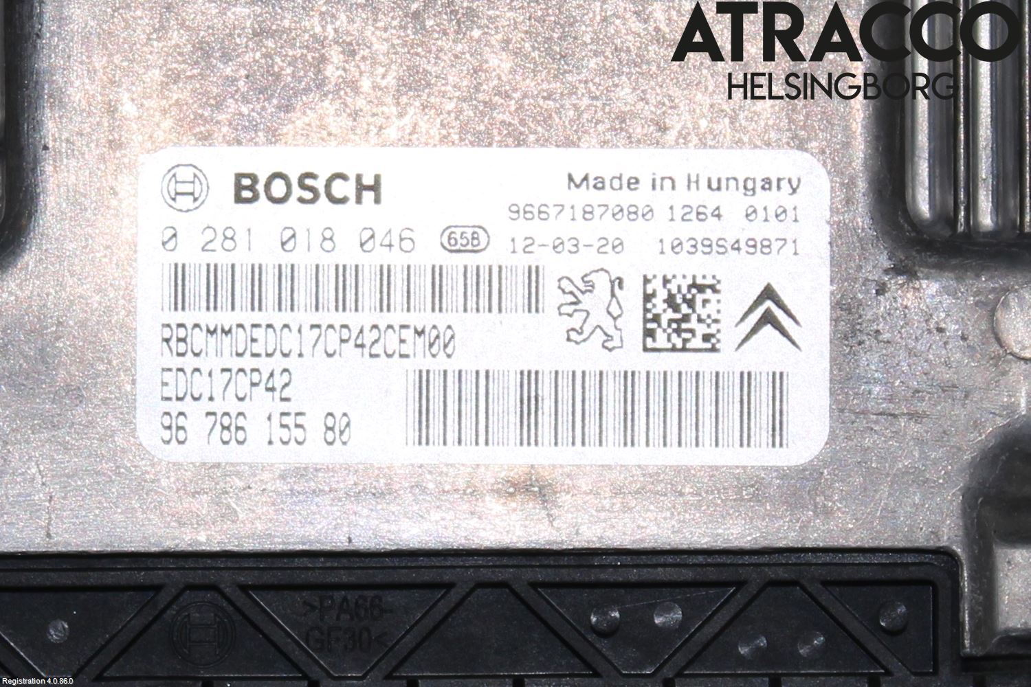 Peugeot 508 11-18 Styreenhet Dieselpumpe