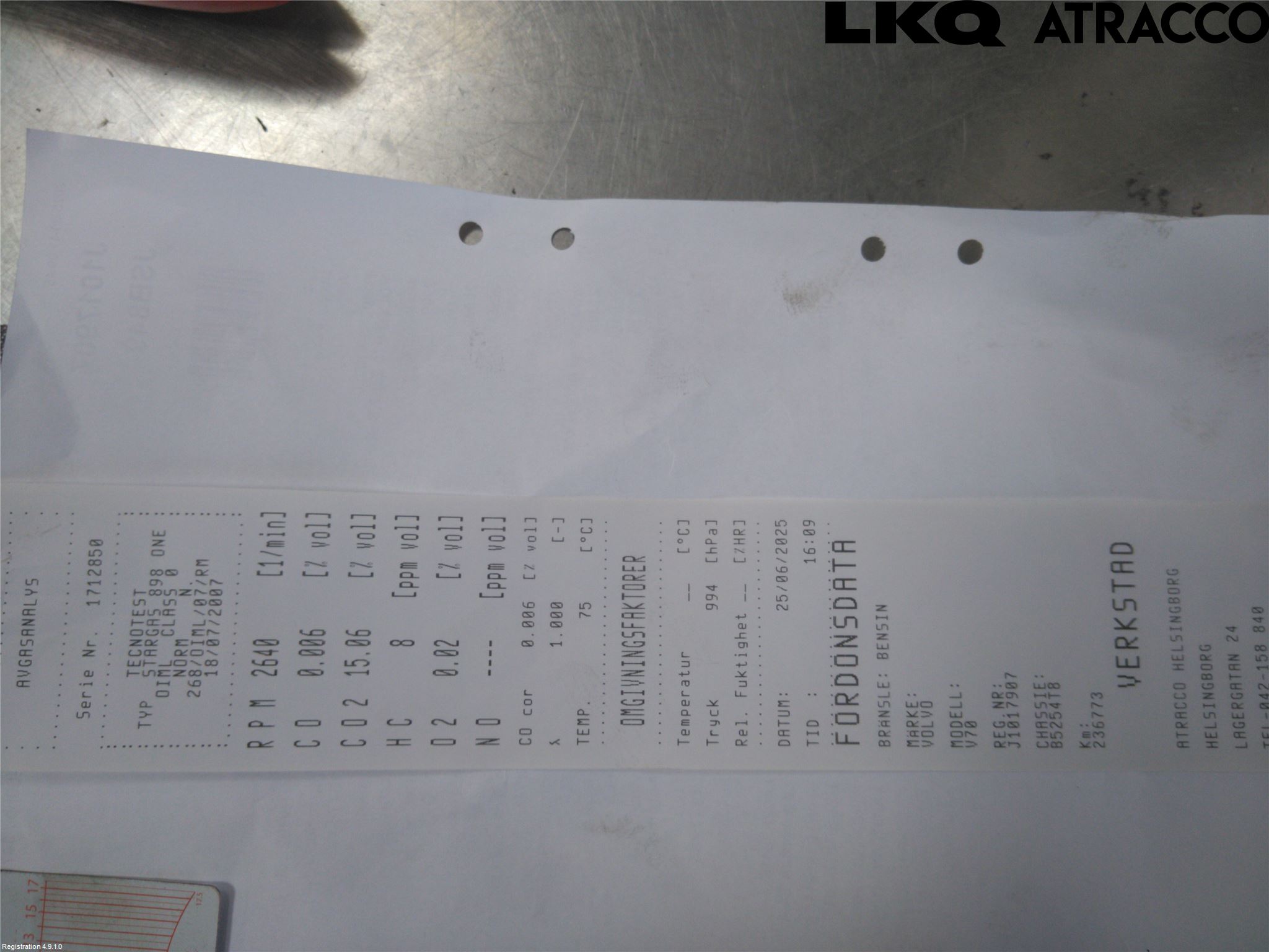 Volvo V70 08-13 Motor Bensin