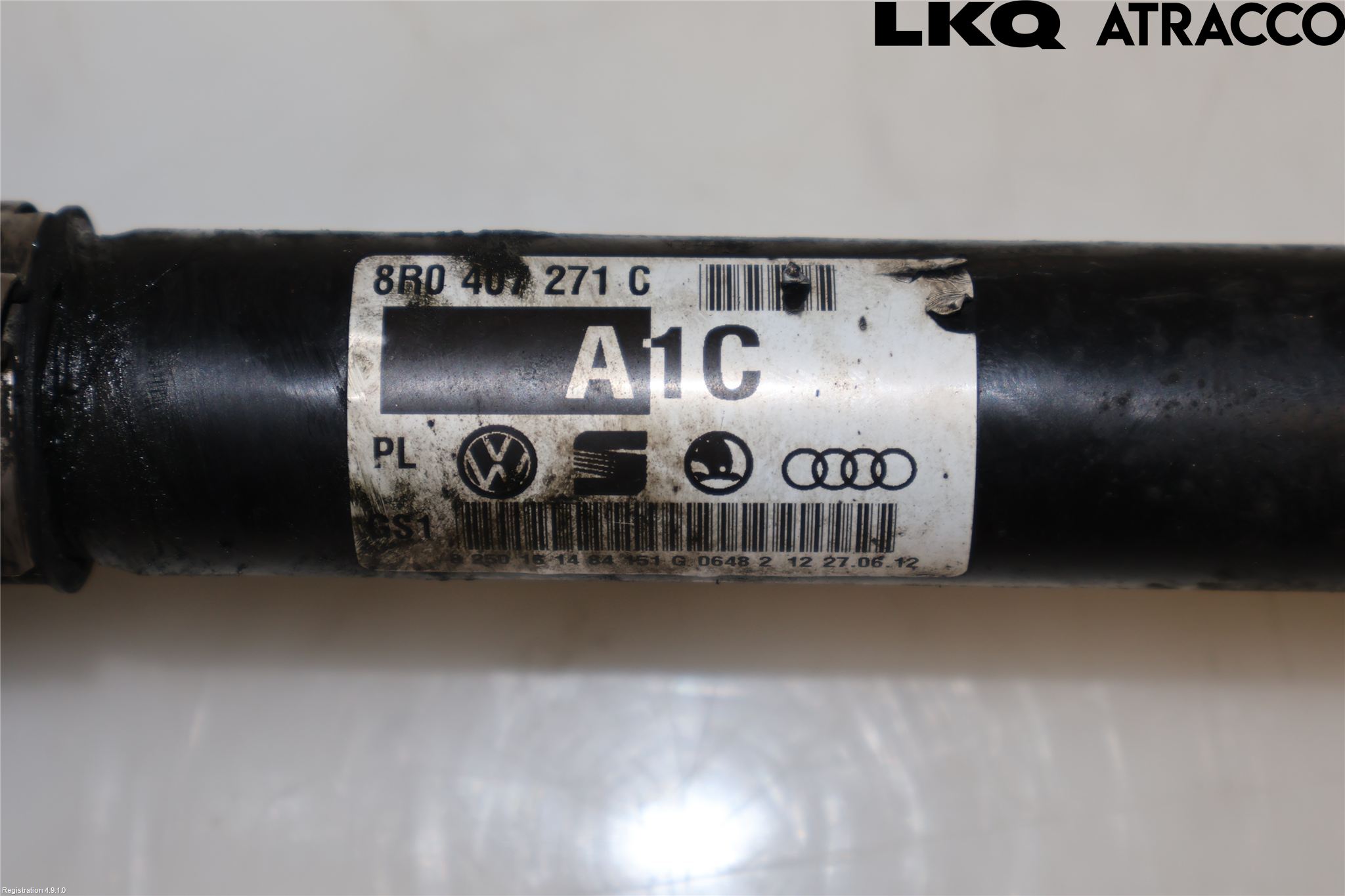 Audi Q5 09-16 Drivaksel Foran Kompl Høyre