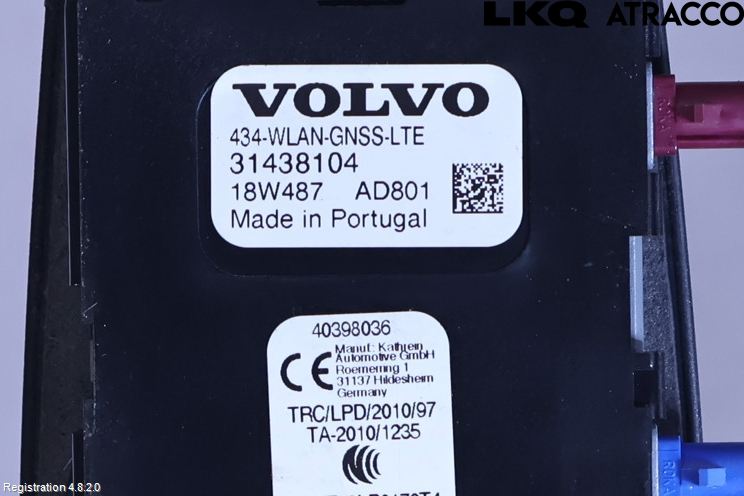 Volvo V60 19- Stereo Antenne Radio-Tv