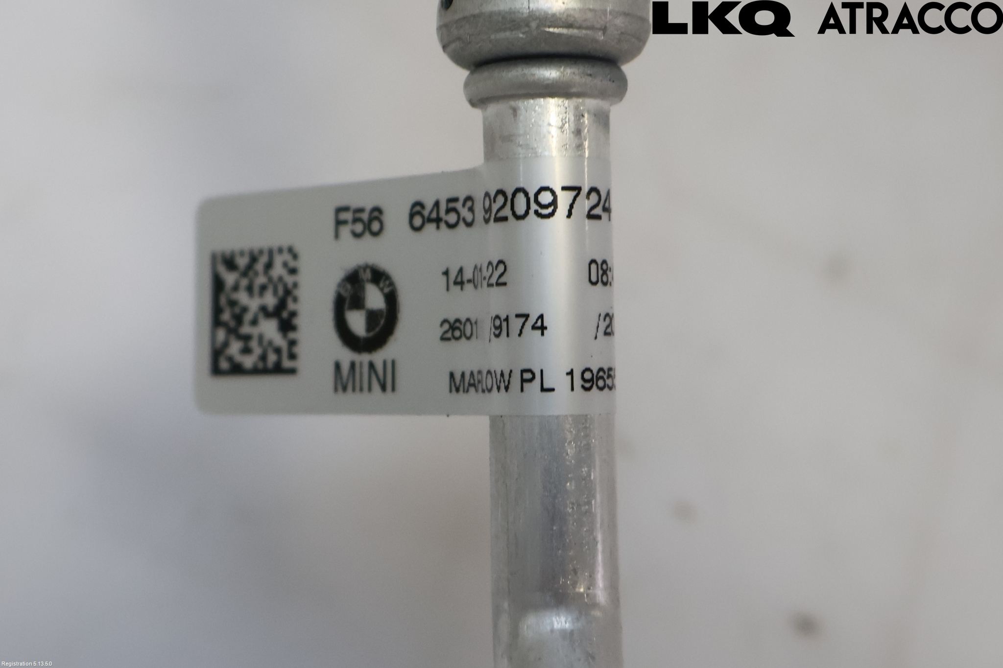 Mini COUNTRYMAN F60 17-23 Varme Ac Slange - Rør