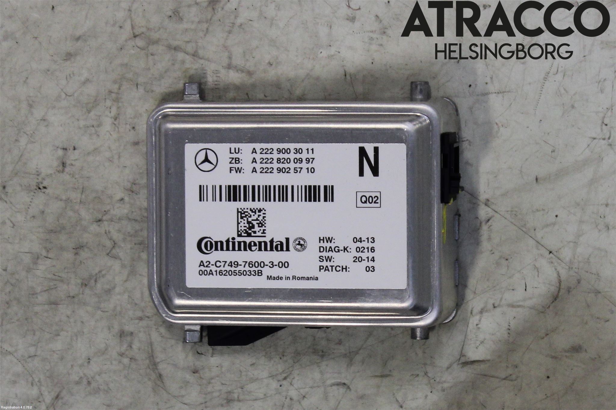 Mercedes-Benz MB C-KLASS (W205) 14-21 Sensor Kollisjonsbeskyttelse