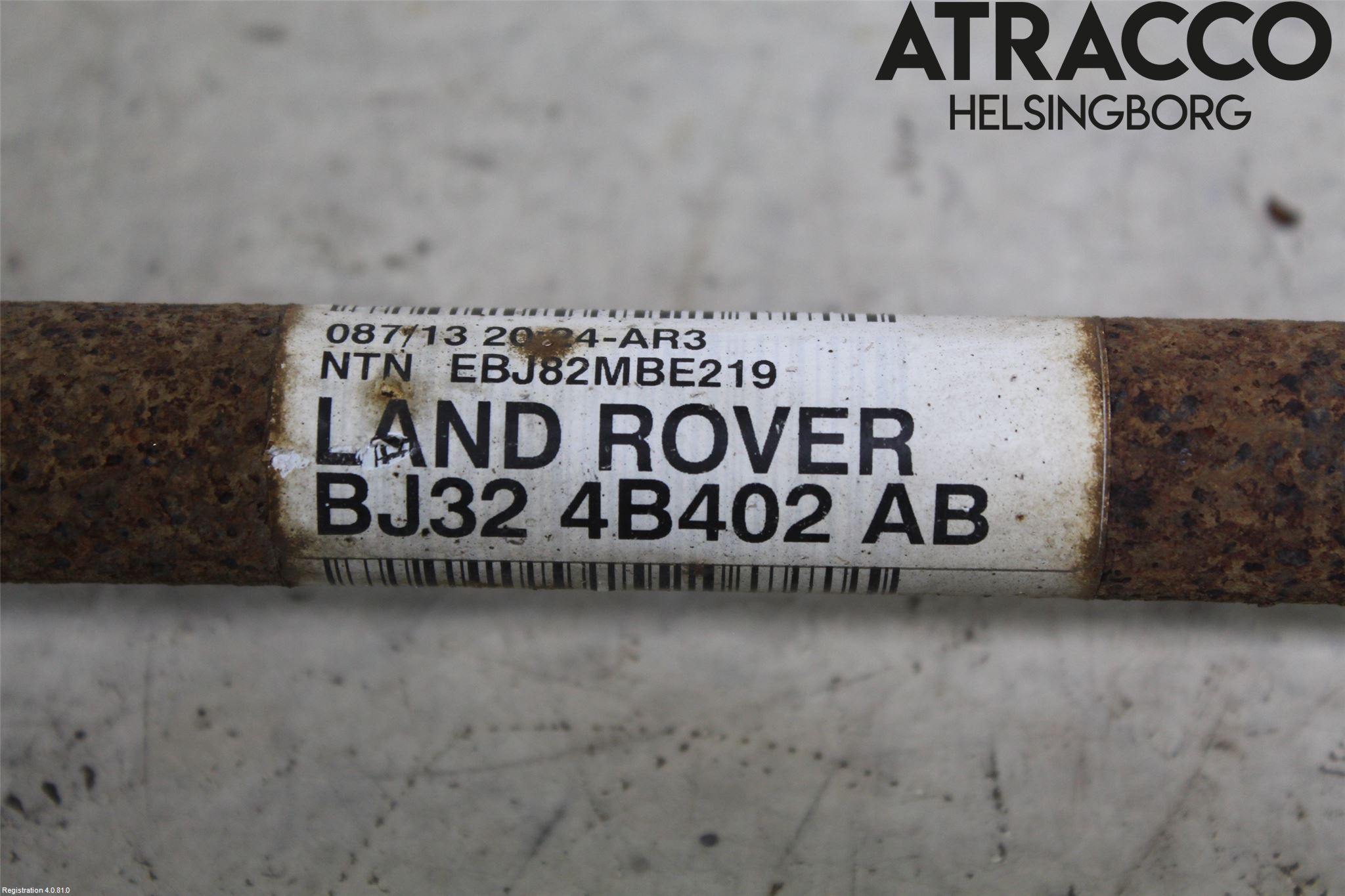 Landrover LAND ROVER RANGE ROVER EVOQUE (L538) 11-18 Drivaksel Bak Kompl Høyre