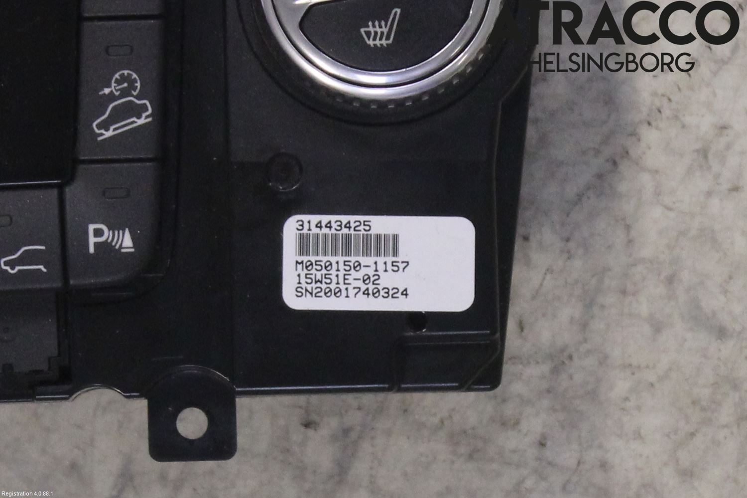 Volvo XC70 14-16 Varme Ac Betjening-Display