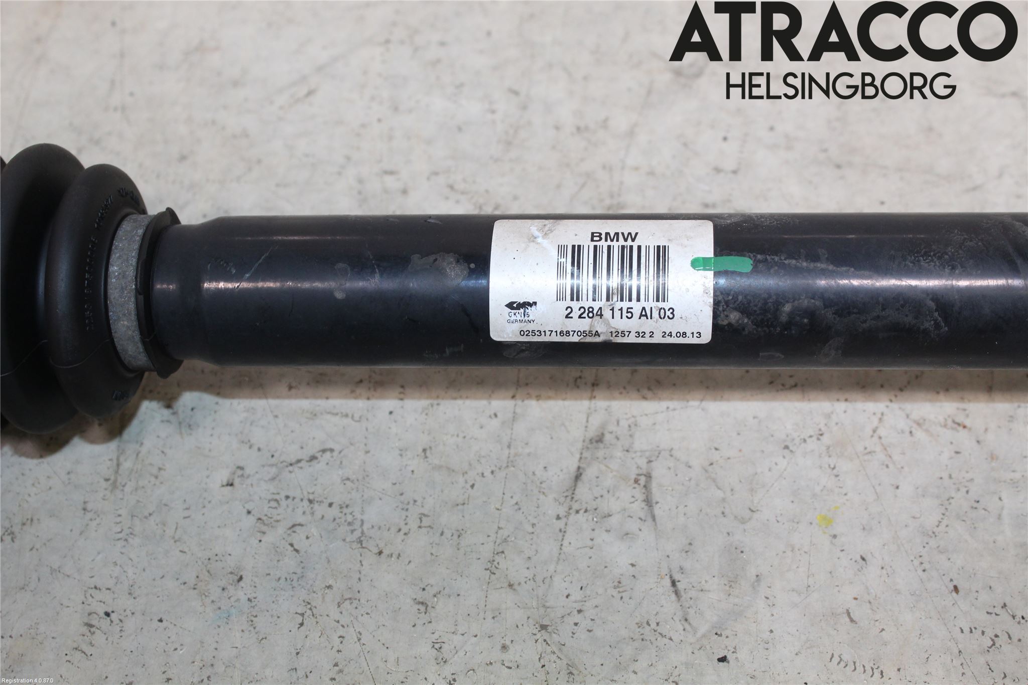 BMW 5 F10/F11/F18 09-17 Drivaksel Bak Kompl Venstre
