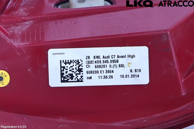 Audi A6/S6 4G 11-18 Baklykt Venstre
