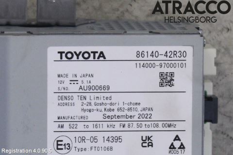Toyota RAV4 19- Stereo Radio