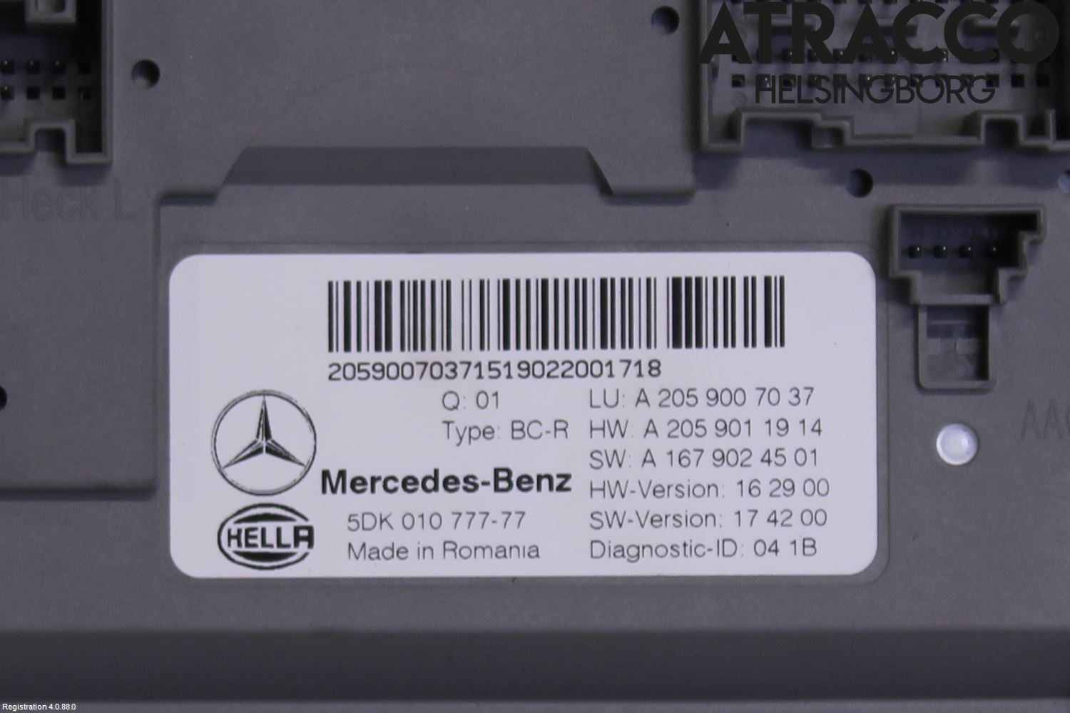 Mercedes-Benz MB C-KLASS (W205) 14-21 Styreenhet Øvrig