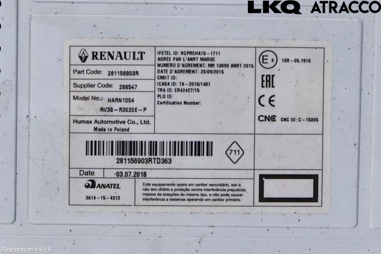 Mercedes-Benz MB CITAN (W415) 13-21 Stereo Radio