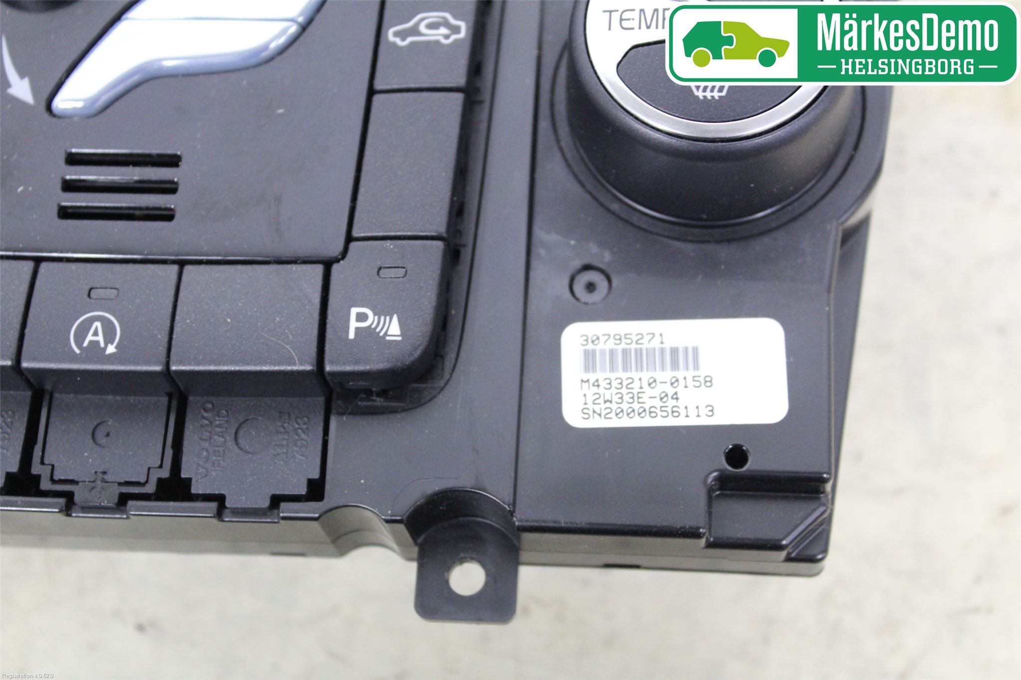 Volvo V60 11-13 Varme Ac Betjening-Display