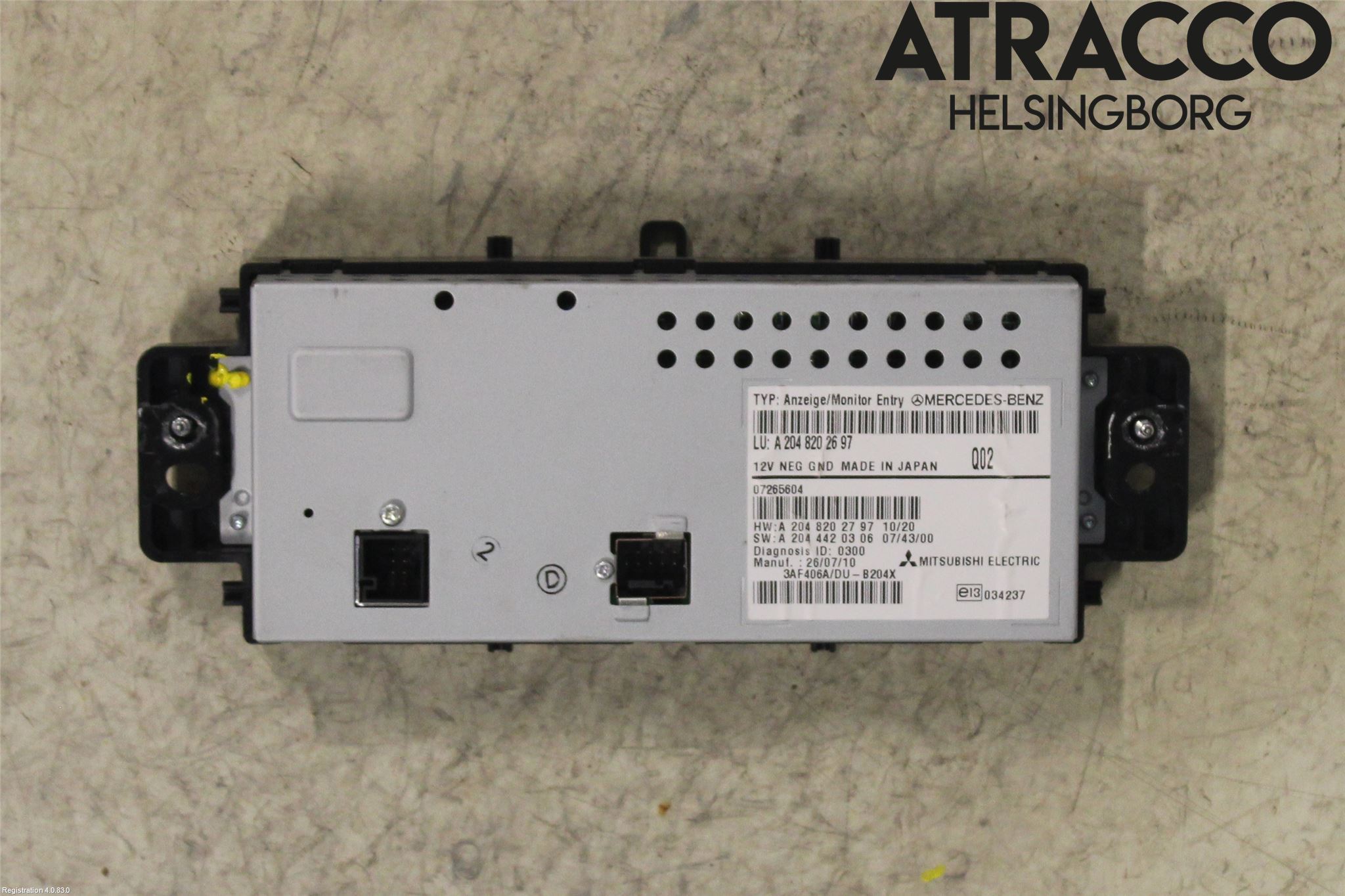 Mercedes-Benz MB GLK-KLASS (X204) 08-16 Multifunktionsdisplay