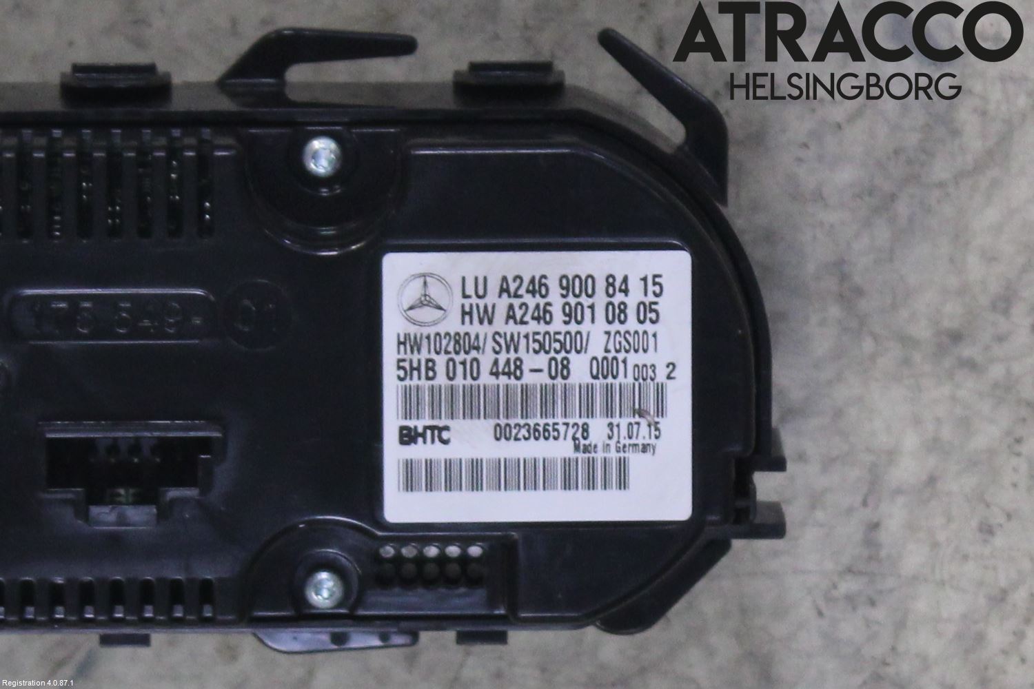 Mercedes-Benz MB CLA-KLASS (C117/X117) 13-19 Varme Ac Betjening-Display
