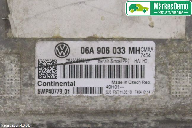 Volkswagen VW GOLF VI 09-13 Styreenhet Innsprøytning