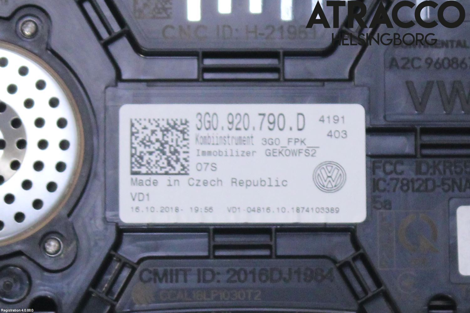 Volkswagen VW PASSAT 15-19 Instr Kombinert