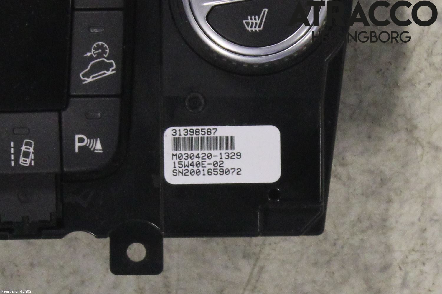 Volvo XC70 14-16 Varme Ac Betjening-Display
