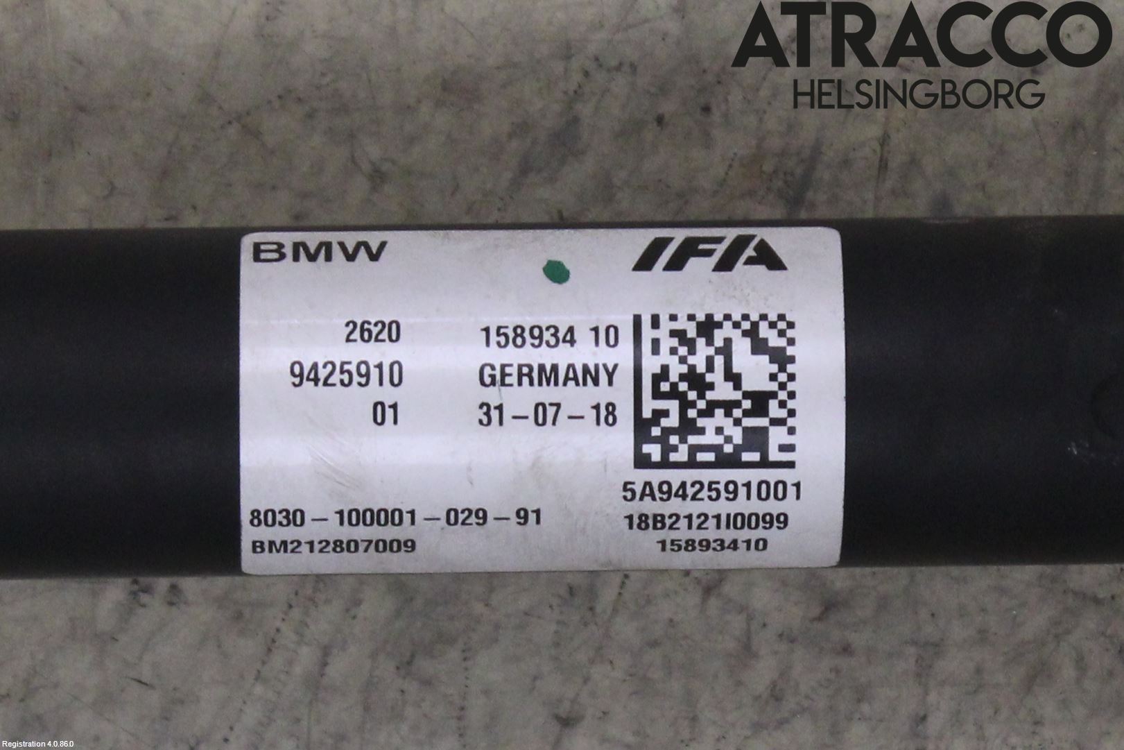 BMW 3 F30/F31/F80 12-19 Mellomaksel Fremre 4Wd