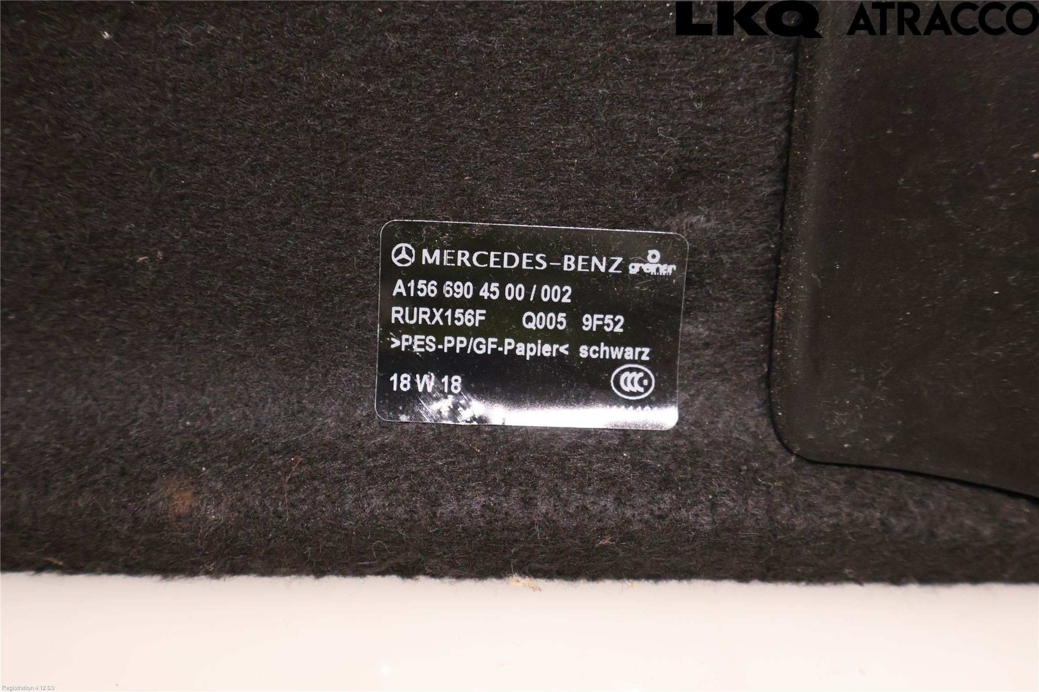 Mercedes-Benz MB GLA-KLASS (X156) 13-20 Innr Hattehylle