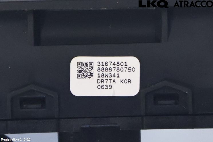 Volvo XC40/RECHARGE 18- Bryter Bakluke