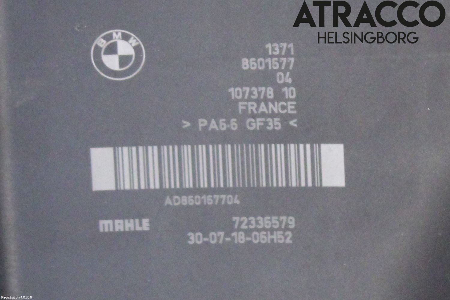 BMW 3 F30/F31/F80 12-19 Luftfilter Boks