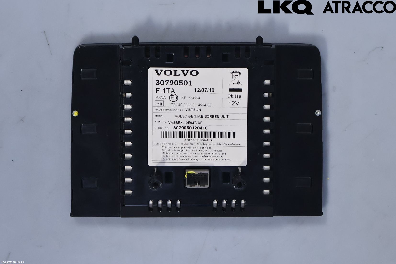 Volvo XC90 07-14 Instr Skjerm Dvd-Gps-Ac-Tlf