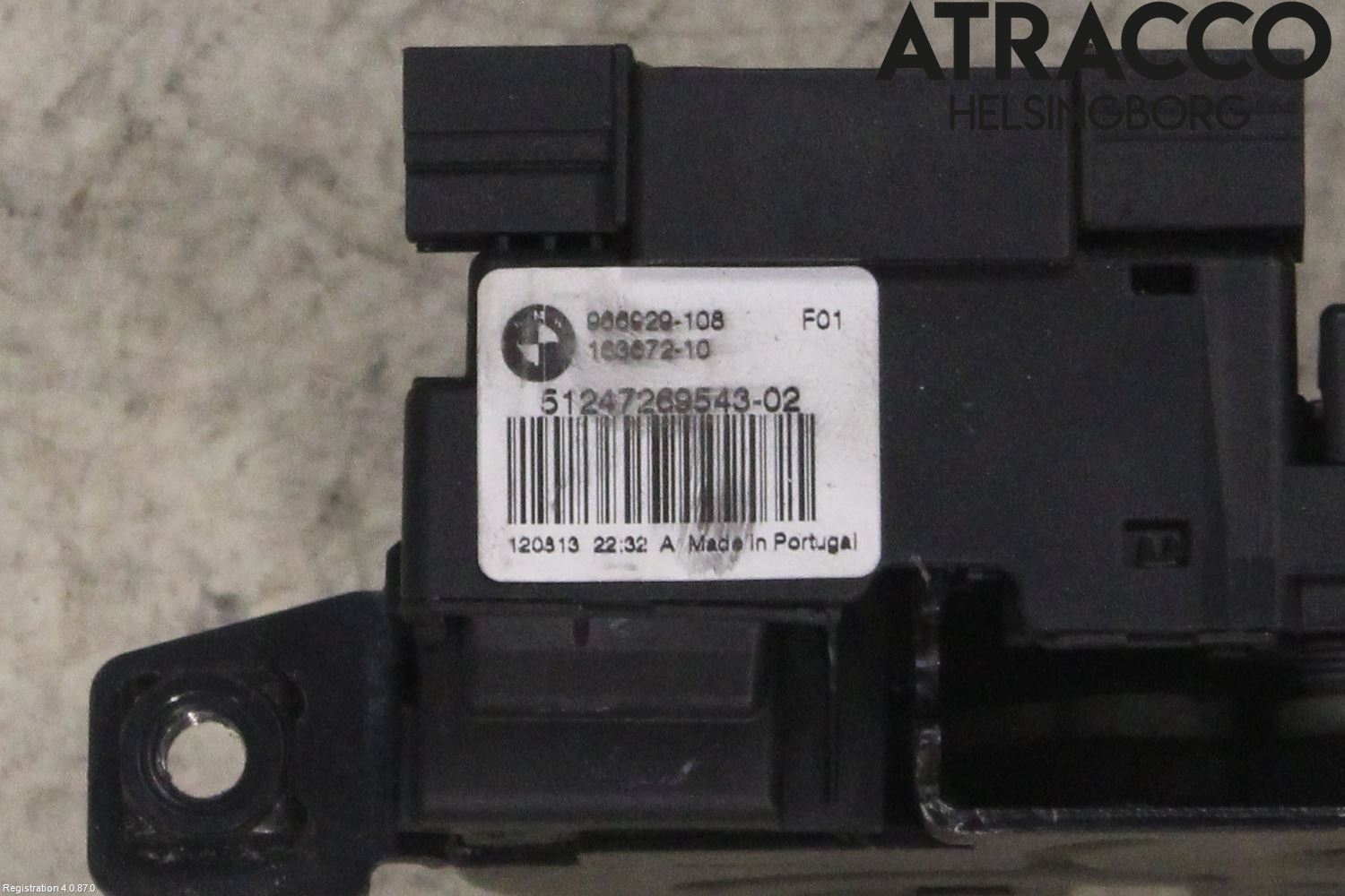 BMW 5 F10/F11/F18 09-17 Bakluke-Lokk Låsekasse