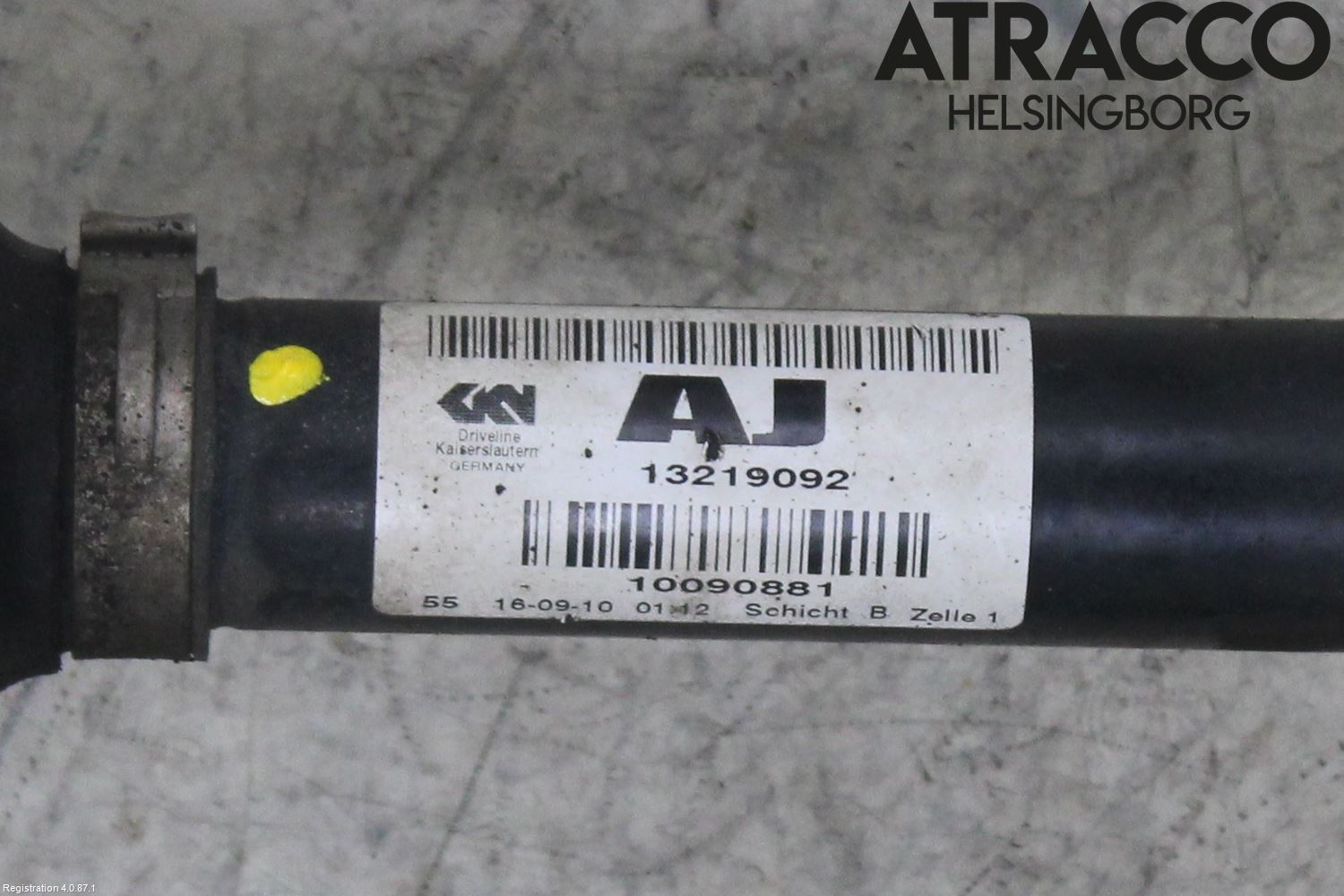 Opel INSIGNIA 09-16 Drivaksel Foran Kompl Venstre