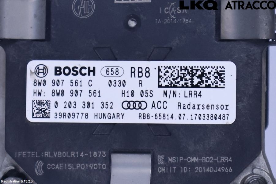 Audi A5 17- Sensor Fartsbegrensning