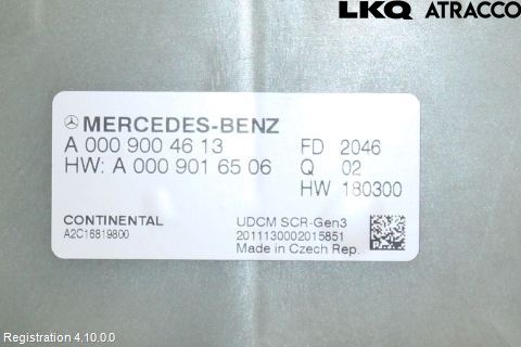 Mercedes-Benz MB B-KLASS (W247) 19- Styreenhet Eksosrensing