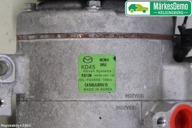 Mazda 6 13- Varme Ac Kompressor