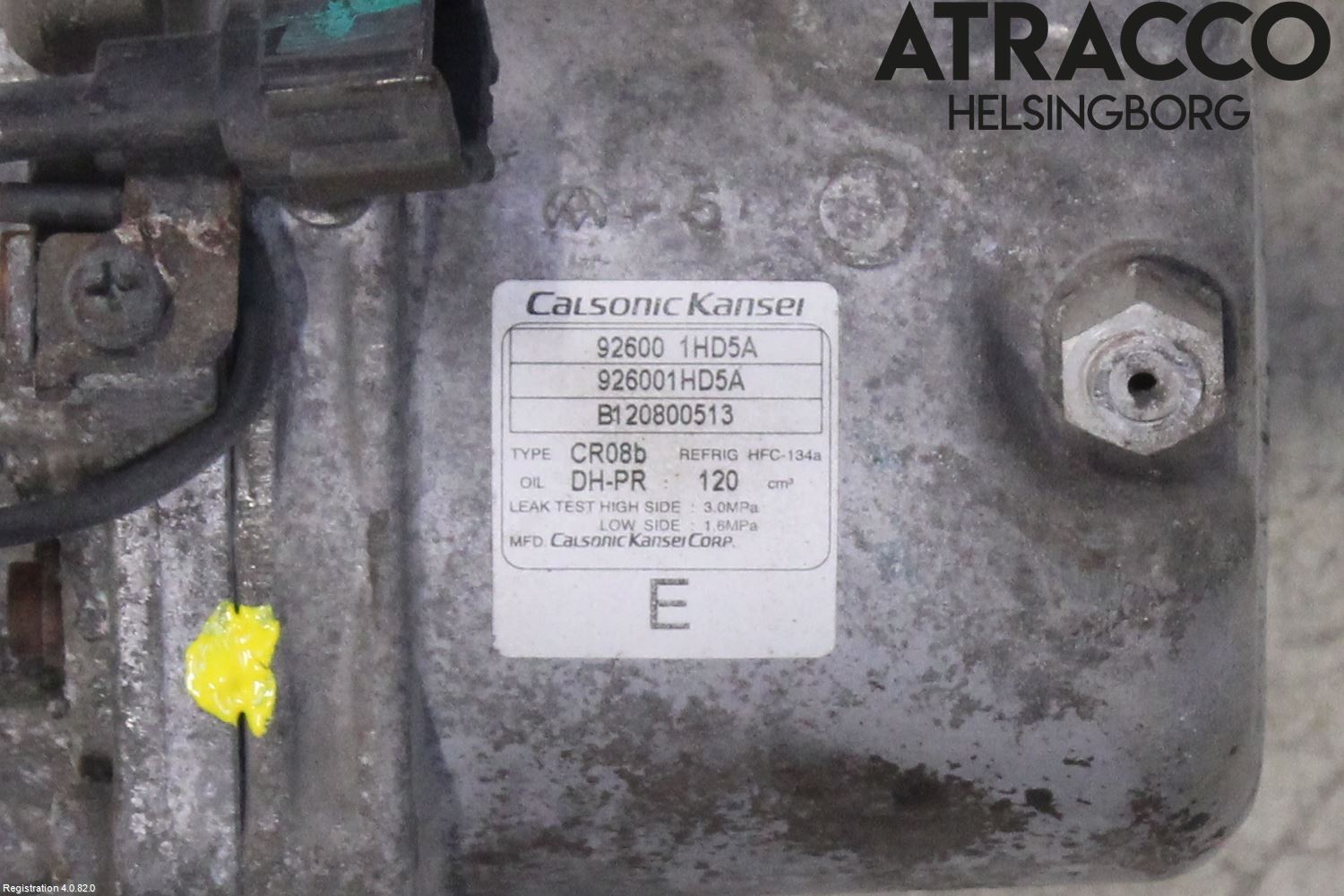 Nissan MICRA 11-16 Varme Ac Kompressor