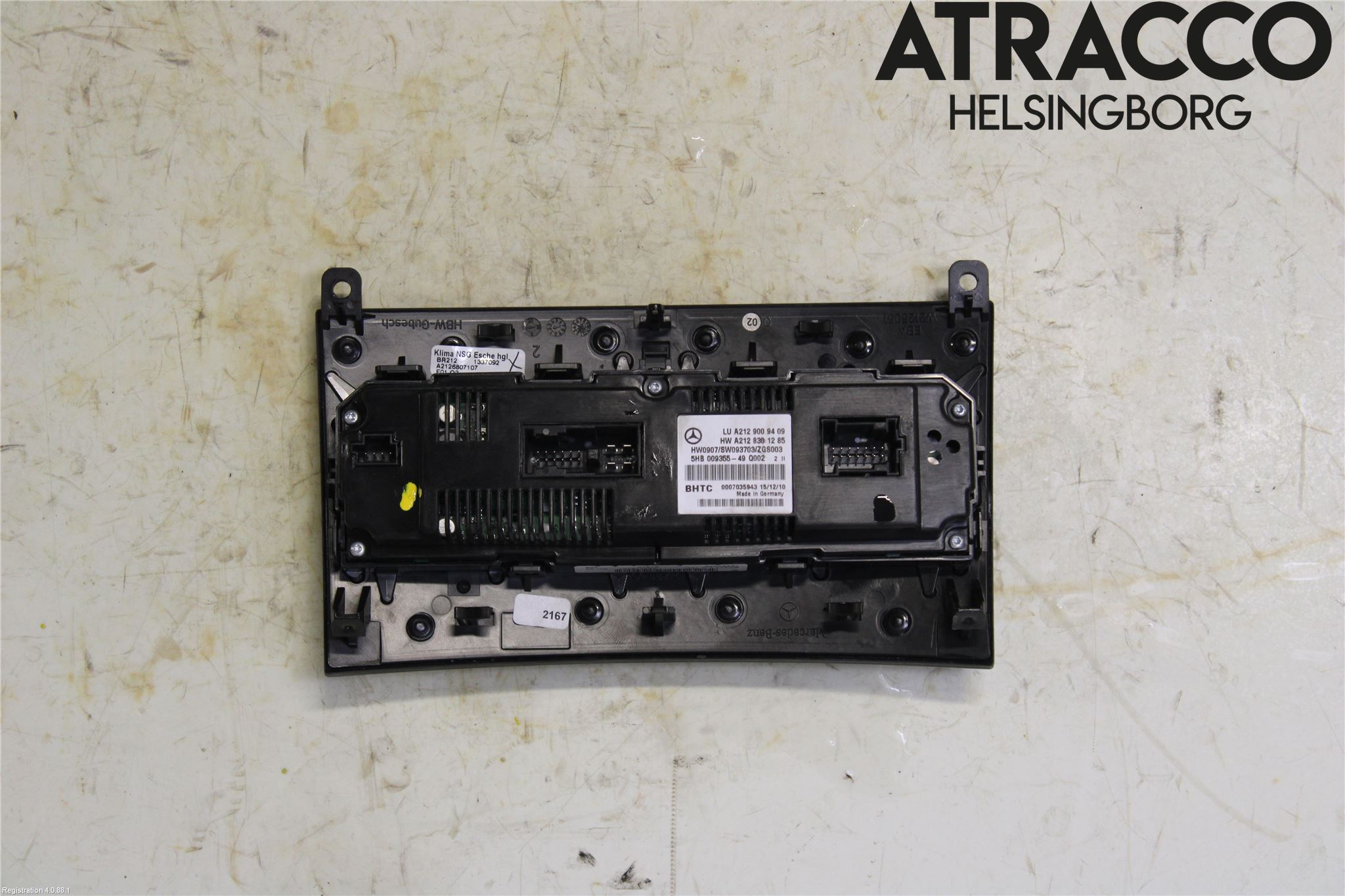 Mercedes-Benz MB E-KLASS (W212) 09-16 Varme Ac Betjening-Display