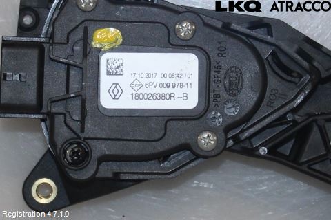 Renault CAPTUR 13-19 Gasspedal