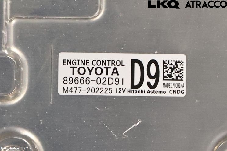 Toyota COROLLA 19- Styreenhet Innsprøytning