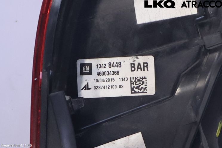 Opel CORSA E 15-19 Baklykt Høyre