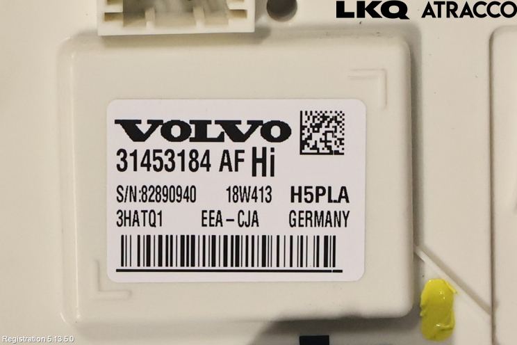 Volvo XC40/RECHARGE 18- Styreenhet Øvrig