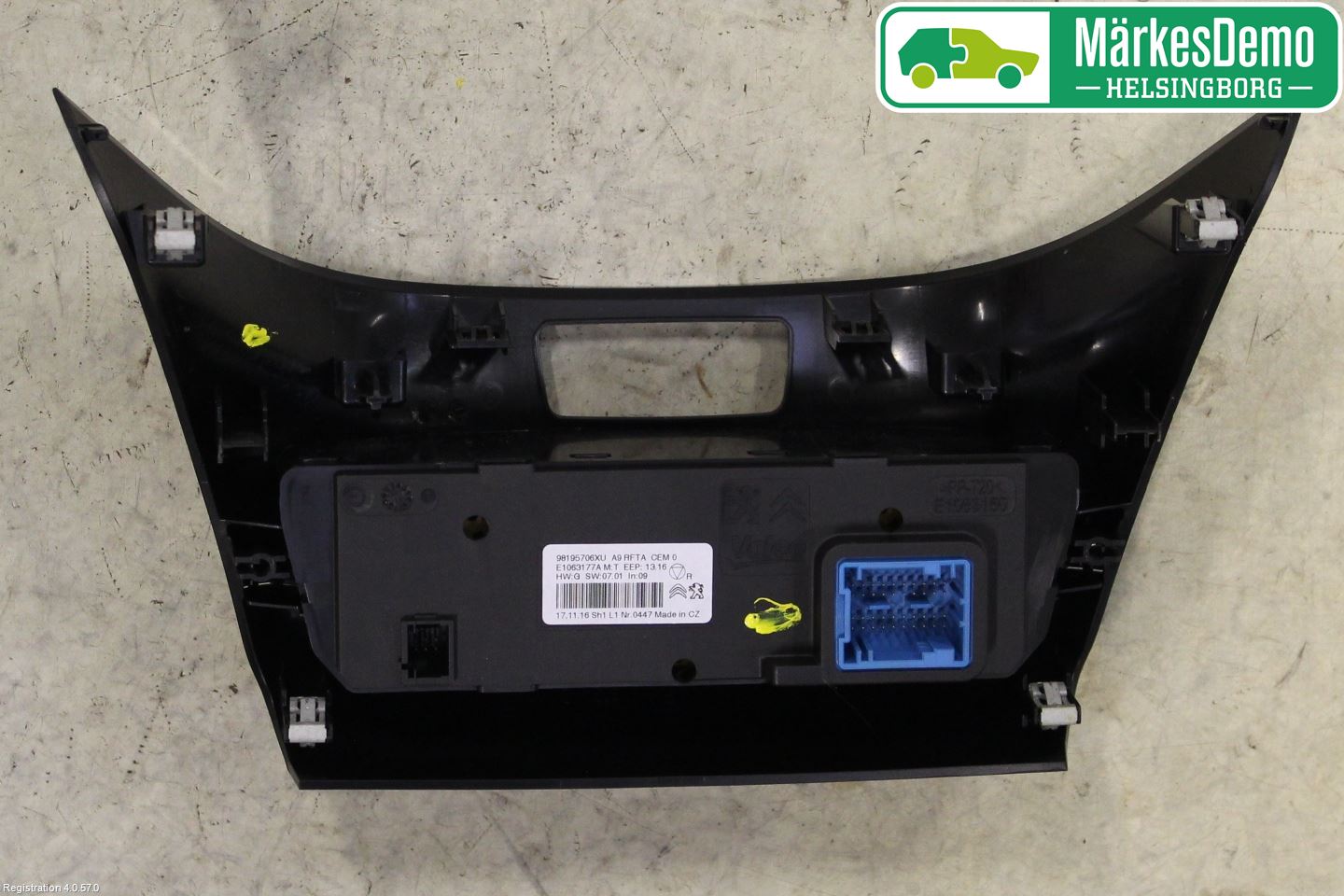 Peugeot 2008 13-20 Varme Ac Betjening-Display