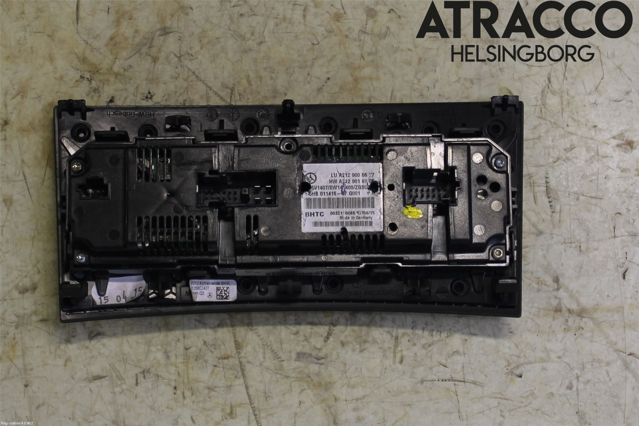 Mercedes-Benz MB E-KLASS (W212) 09-16 Varme Ac Betjening-Display