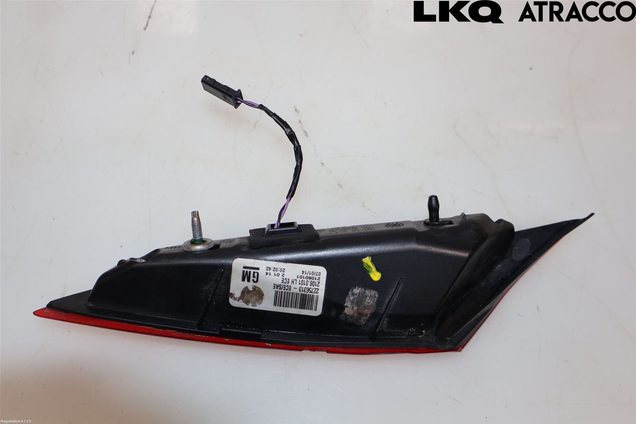 Opel INSIGNIA 09-16 Baklykt Venstre  På Luke(Indre