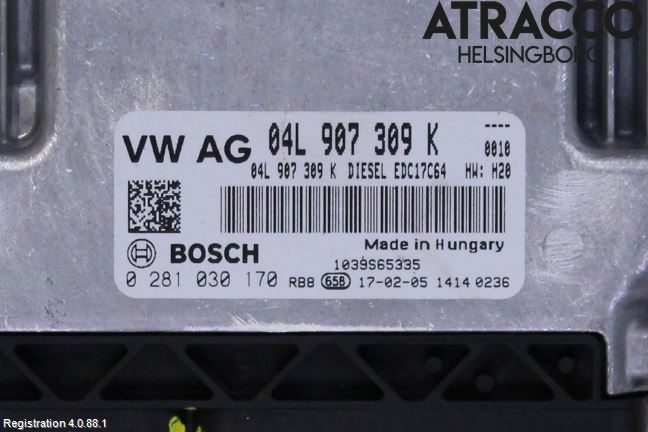 Volkswagen VW CADDY 16-20 Styreenhet Dieselpumpe