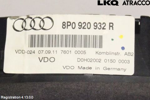 Audi A3/S3 05-13 Instr Kombinert