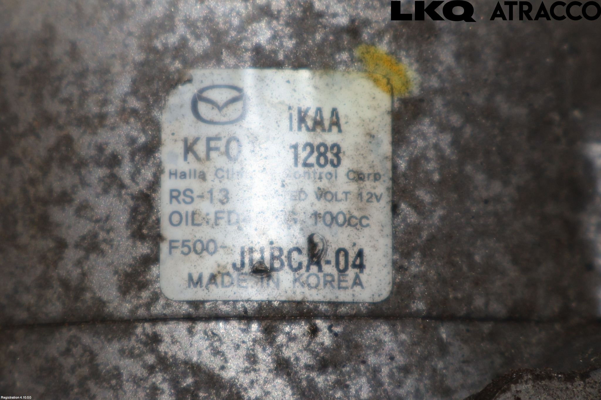 Mazda 3 I 07-08 Varme Ac Kompressor