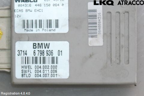 BMW 5 GT F07 09-17 Styreenhet Fjæring