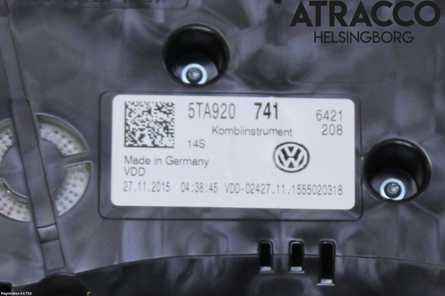 Volkswagen VW TOURAN 16- Instr Kombinert