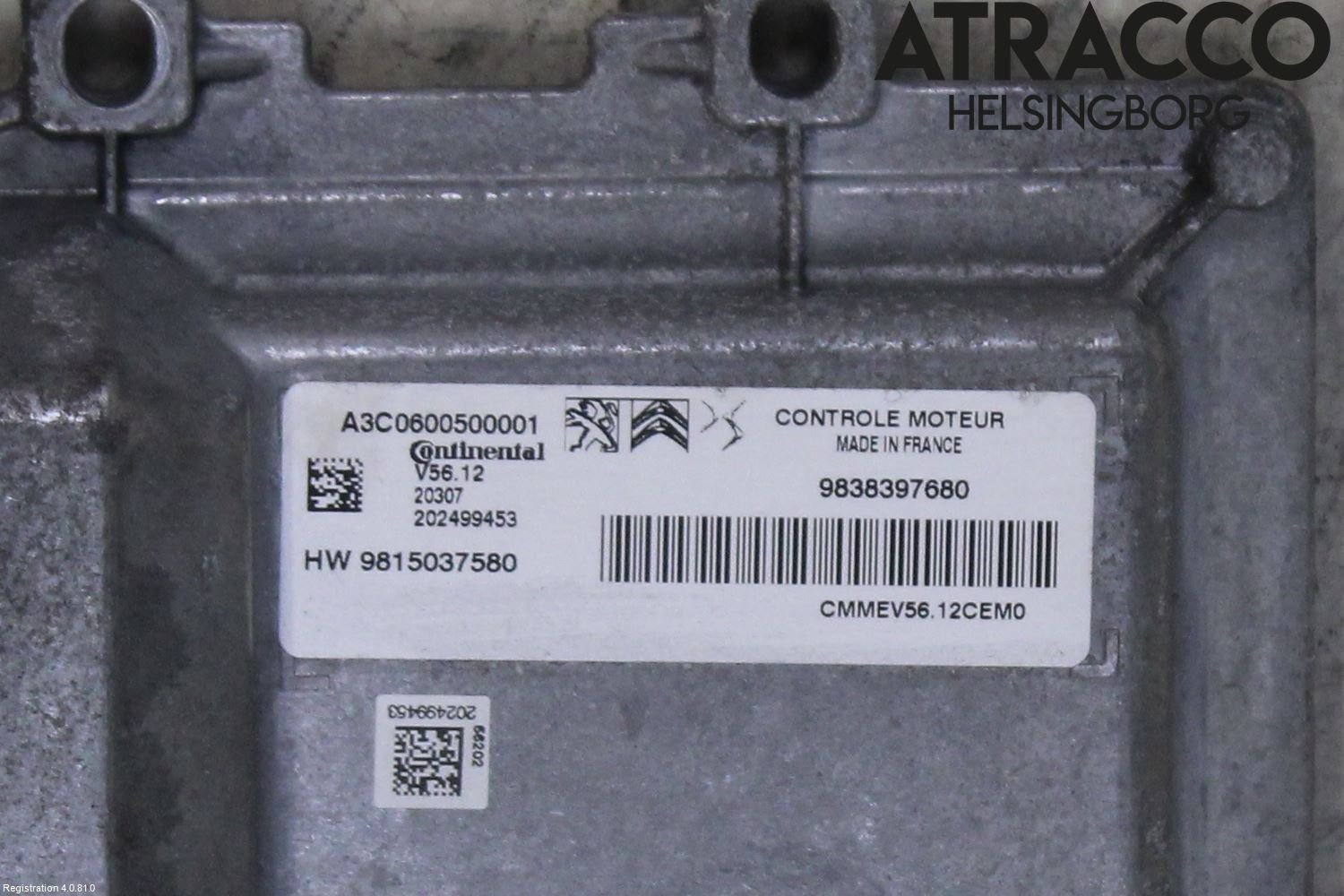 Peugeot 208/E-208 20- Styreenhet Innsprøytning