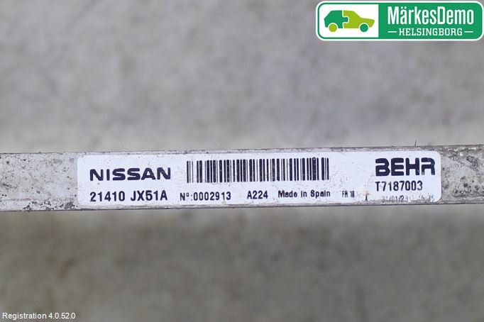Nissan NV200/NV200 COMBI Radiator Manuell